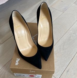 Pigalle Follies Black Suede Size 39